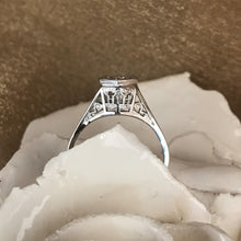 Art Deco European Cut Diamond Ring