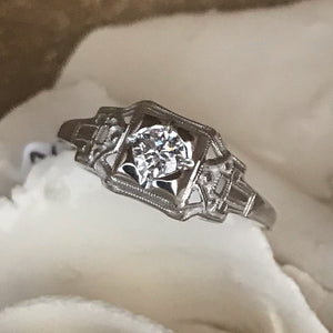 Art Deco Jabel Diamond Ring